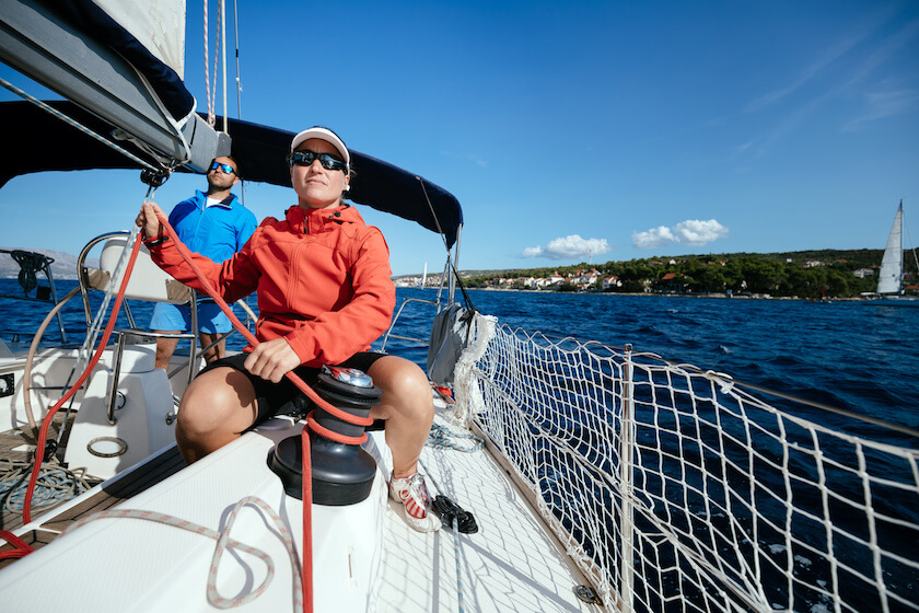 Skipper al lavoro