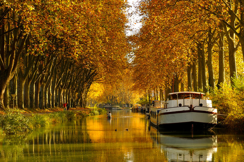 Le canal du midi en automne