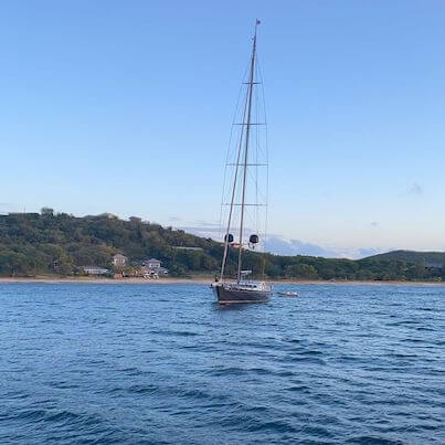 Mustique island sailboat