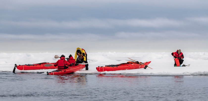 Kayak en Arctique