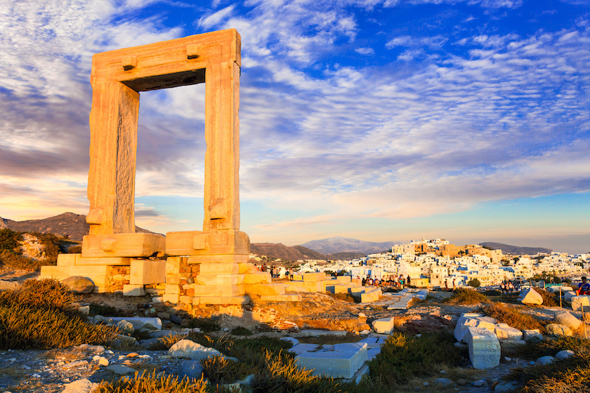 Puerta de Potara, en la isla de Naxos, Grecia