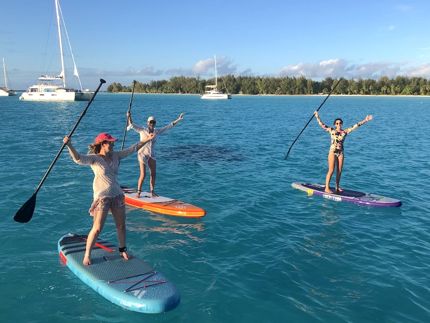 Activité paddle en polynésie française