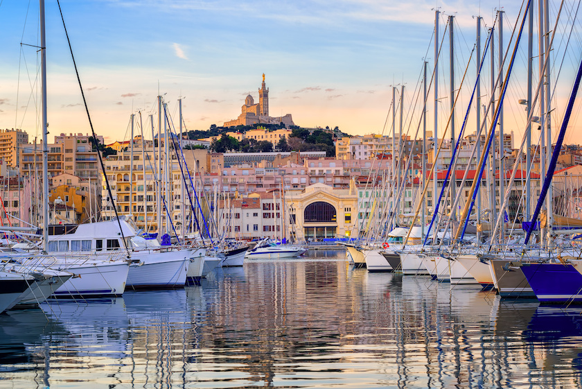 voiliers au Vieux Port de Marseille