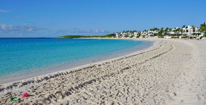 La plage de Maundays à Anguilla