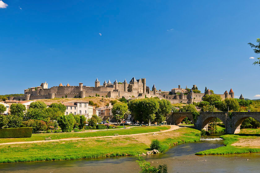 Vue sur la citadelle médiévale de Carcassonne